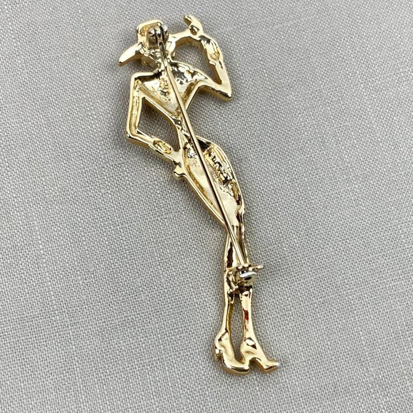 Vintage 1980s Lady Remington Signed AJC Brooch - Picture 9 of 16